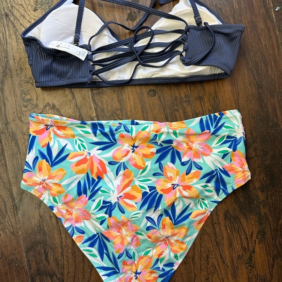 Cupshe Floral High-Waisted Bikini Set <<<<160>>> - Picture 5 of 7